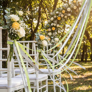 Elegant Silver Grey & Neon Yellow Ribbon Trio Set – Luxury Satin, Woven & Grosgrain Decorative Ribbon Collection