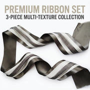 Luxury Mixed Ribbon Trio Set – Curated Decorative Ribbon Combination for Fashion, Gift Wrapping & Event Styling（副本）