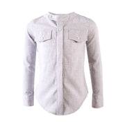 Boys Linen Cotton Long Sleeve Shirt (4–14 Years) | Breathable Smart Casual Summer Shirt