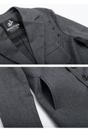 Boys Dark Grey School Blazer – Formal Uniform Jacket Long Sleeve Smart Fit for School, Events & Occasions (Ages 3–12)