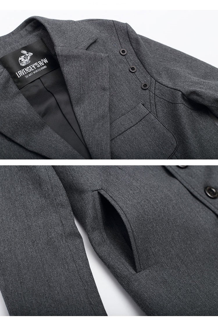 Boys Dark Grey School Blazer – Formal Uniform Jacket Long Sleeve Smart Fit for School, Events & Occasions (Ages 3–12)