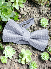 Boys Polka Dot Clip-On Bow Tie | Pre-Tied Formal Wedding & Party Accessory