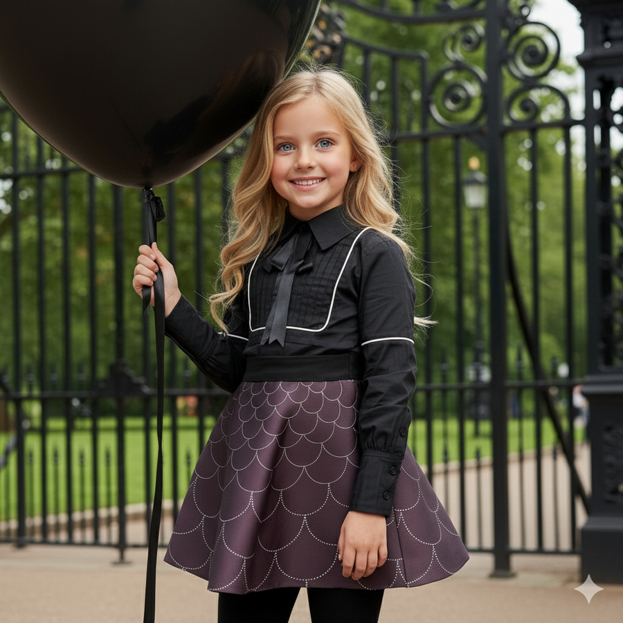 Vintage Cotton Bow Blouse for Girls (2–10 Years) | Elegant Flower Girl & Everyday Essential
