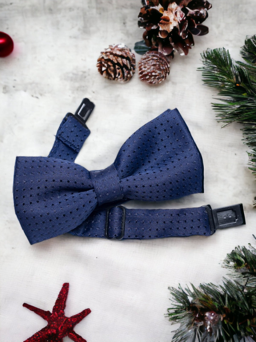 Boys Polka Dot Clip-On Bow Tie | Pre-Tied Formal Wedding & Party Accessory