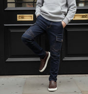 Boys stretch denim casual jeans in navy blue and black cotton trousers for kids aged 4 to 12 years
