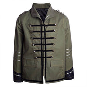 Boys kids military-style cotton trench coat casual long sleeve jacket vintage design ages 3-10