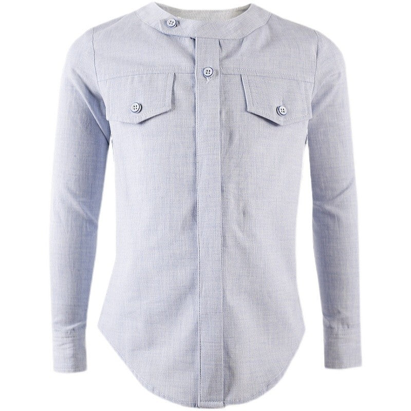 Boys Linen Cotton Long Sleeve Shirt (4–14 Years) | Breathable Smart Casual Summer Shirt