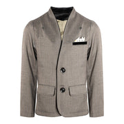 Grey V-Neck Blazer for Boys – A Refined Jacket for Ceremonies & Everyday Elegance (Ages 3–9)