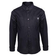 Boys Black Cotton Long Sleeve Shirt – Lightweight & Stylish Top for Ages 3-7 YeaBoys Black Cotton Shirt – Lightweight Long Sleeve Page Boy Shirt for Wedding & Formal Occasions (Ages 3–7)