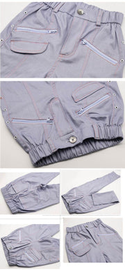 Girls' light blue stretchy denim skinny jeans for kids aged 4-9 years