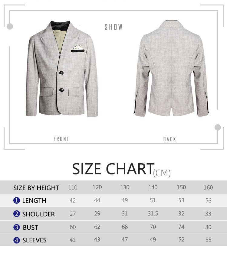 Grey V-Neck Blazer for Boys – A Refined Jacket for Ceremonies & Everyday Elegance (Ages 3–9)