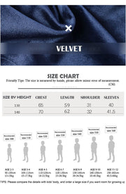 Boy wearing navy velvet blazer for refined occasions and everyday elegance aged 6-9