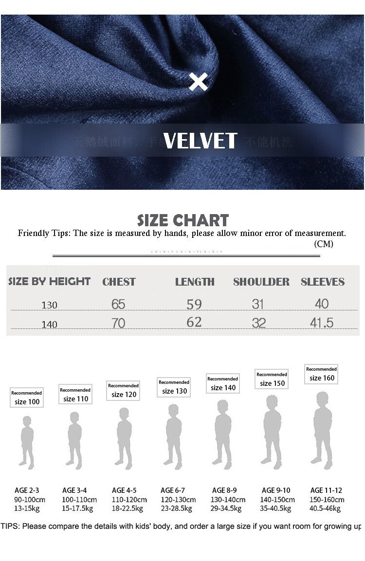 Boy wearing navy velvet blazer for refined occasions and everyday elegance aged 6-9