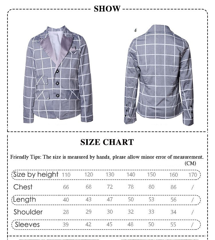 Boys Plaid Blazer – Lightweight Cotton Vintage Page Boy Jacket for Wedding, Party & Smart Casual (Ages 4–9)