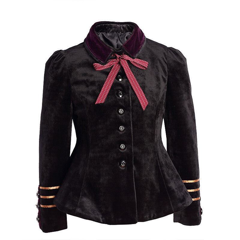 Girls black top  Velvet  2-3-4-5Y autumn Grey Wool Blend Trim Short Jacket 2025