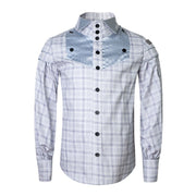 Vintage Cotton Long Sleeve Shirt for Boys – A Refined Classic for Occasions & Everyday Elegance (Ages 3–14)