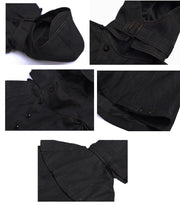 Boy wearing black deluxe superhero cape coat for kids aged 3-5 years winter costume