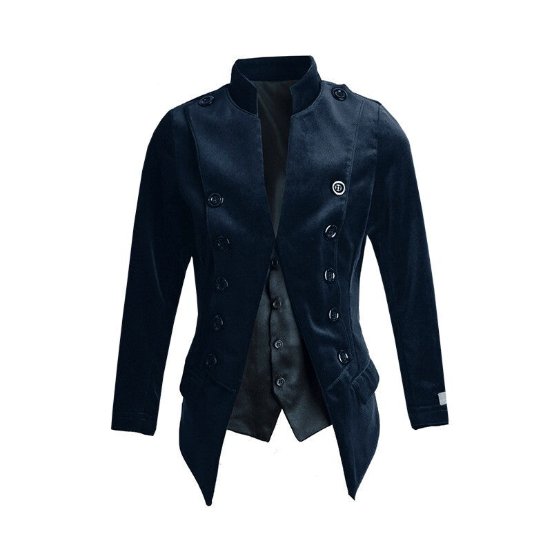 Boys Velvet Blazer False Two-Piece (3–14 Years) | Vintage Wedding Page Boy Dinner Jacket