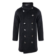 Boys black cashmere coat stylish tailored wool blend outerwear ages 3-12 years
