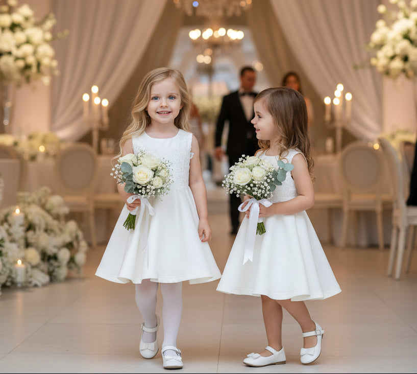 Gilrs princess festival Luxury Beige Lace Dress VintageToddler Party Outfit XmasLuxury Girls Ivory Lace Flower Girl Dress – Vintage Princess Party & Wedding Dress for Toddler (Ages 2–7)