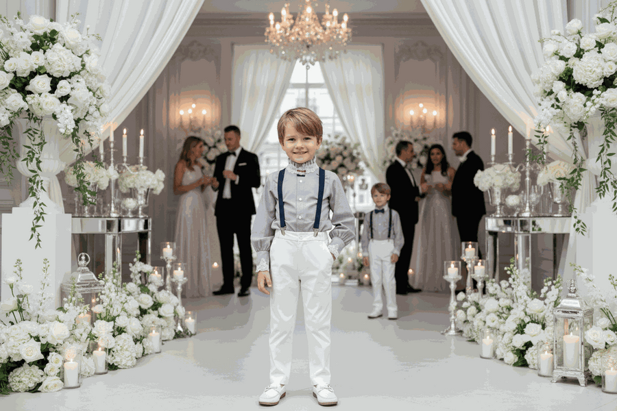 Kids vintage lace cotton shirt with Victorian style for boys and girls ages 3-12