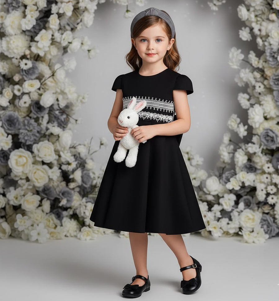Girls Pink Princess Party Dress – Flower Girl & Bridesmaid Dress for Weddings, Birthdays & Special Occasions (Ages 3–9)