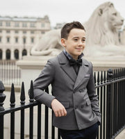 Boys formal blazer in classic single-breasted design for school, weddings, and events aged 3-12
