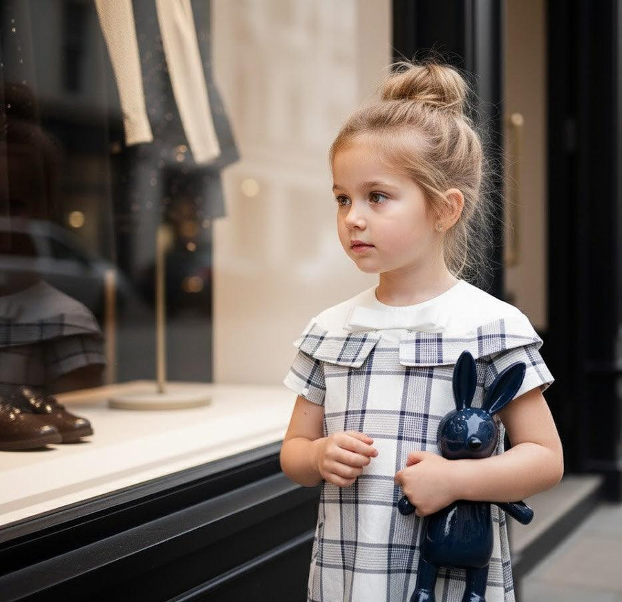 Toddler wearing elegant girls floral princess dress with removable sleeves at birthday party