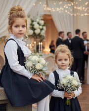 Girls Black Occasion Dress – Sleeveless A-Line Swing Dress for Weddings, Parties & Formal Events (Ages 4-5)