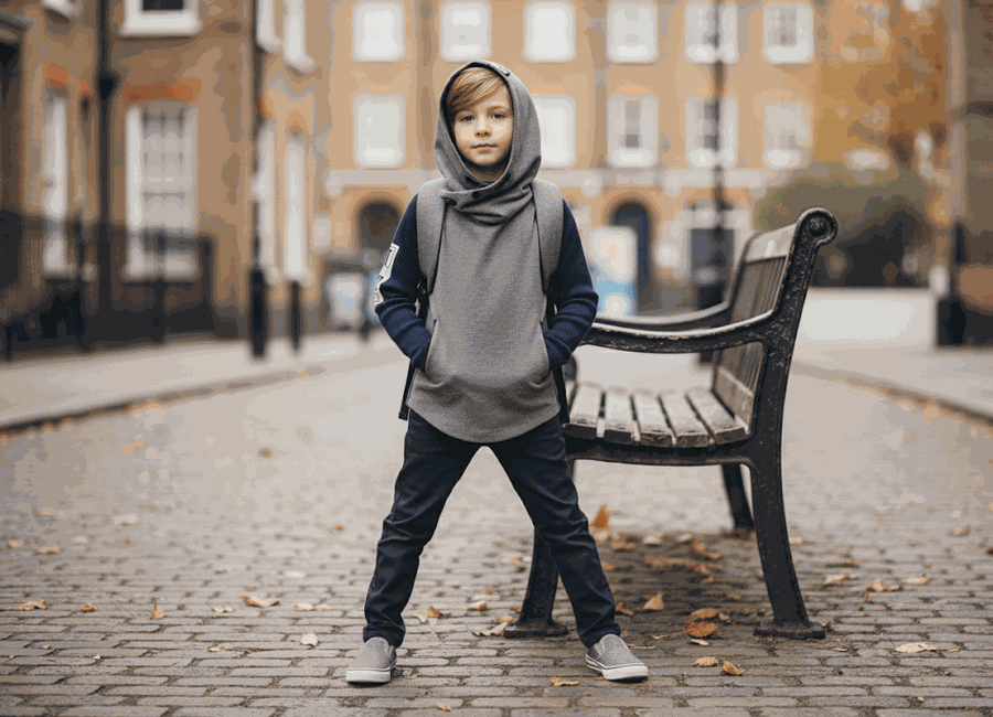 Boys soft fleece hoodie casual pullover sweatshirt for ages 3 to 14 in multiple colors