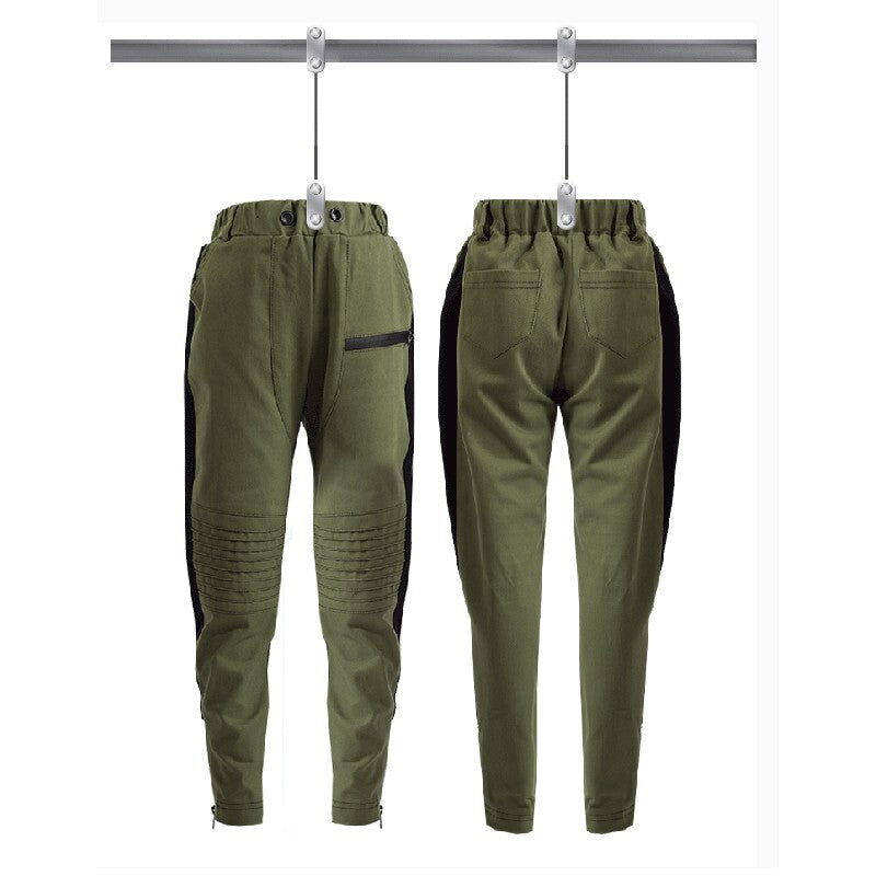 Boys slim fit gray stretch knit pants for ages 4-12 years