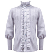 Boys Vintage Light Blue & Grey Shirt (3–14 Years) | Smart Casual, School & Wedding Shirt