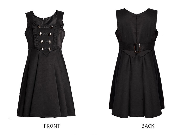 Girls Black Occasion Dress – Sleeveless A-Line Swing Dress for Weddings, Parties & Formal Events (Ages 4-5)
