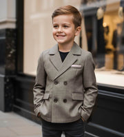 Boys formal blazer with tailored smart fit for school uniforms and special occasions ages 3-12