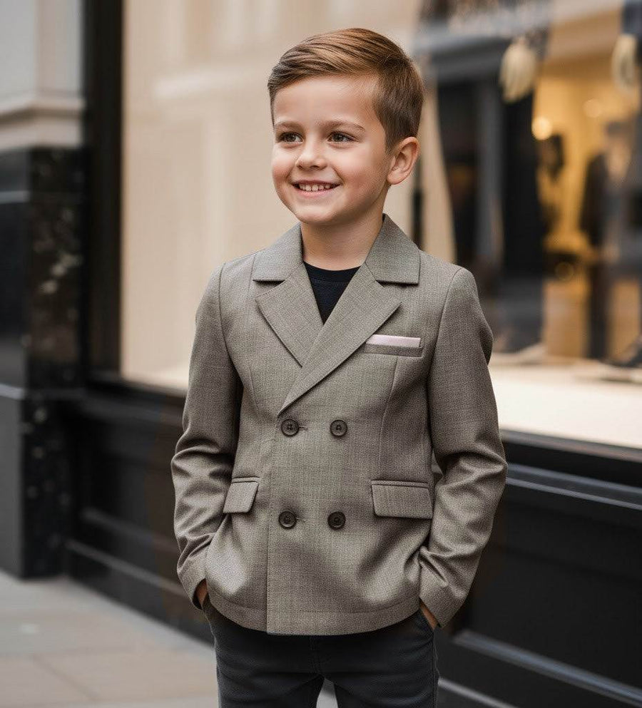 Boys formal blazer with tailored smart fit for school uniforms and special occasions ages 3-12