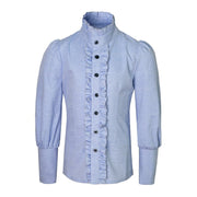 Boys Vintage Light Blue & Grey Shirt (3–14 Years) | Smart Casual, School & Wedding Shirt