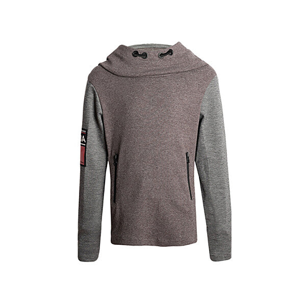Boys wearing soft fleece hoodie casual pullover sweatshirt for autumn and spring