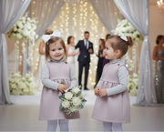 Girls Vintage Wool Vest Dress (2–10 Years) | Minimalist Flower Girl Baby Doll Mini Dress