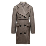 Children's Winter Double Breasted Wool Coat Thick Warm Military Jacket 3-12 Year