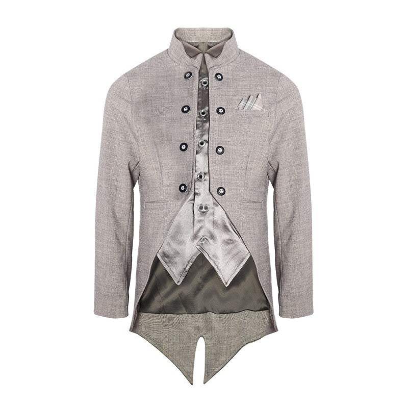 Boys jacquard satin tuxedo blazer in vintage style for weddings and formal occasions