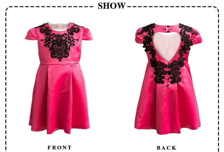 Girls Pink Princess Party Dress – Flower Girl & Bridesmaid Dress for Weddings, Birthdays & Special Occasions (Ages 3–9)