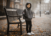Boys soft fleece hoodie casual pullover sweatshirt for kids aged 3-14 years