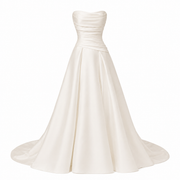 Whisper of Ivory – Sculpted Satin Bridal Gown