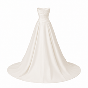Whisper of Ivory – Sculpted Satin Bridal Gown