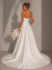 Whisper of Ivory – Sculpted Satin Bridal Gown