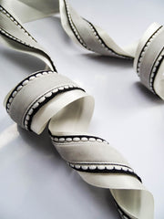 Elegant Ribbon Trio Set – Butter Yellow Satin, Black Ribbon with White Trim & Cream Velvet Decorative Ribbon for Gift Wrapping, Fashion Styling & Luxury DIY Crafts