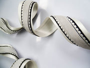 Elegant Ribbon Trio Set – Butter Yellow Satin, Black Ribbon with White Trim & Cream Velvet Decorative Ribbon for Gift Wrapping, Fashion Styling & Luxury DIY Crafts