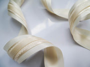 Elegant Cream Satin Ribbon Trio Set – Butter Yellow, Soft Gold & Ivory Decorative Ribbons for Gift Wrapping, Fashion Styling & Luxury DIY Crafts
