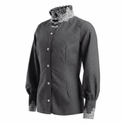 Kids vintage lace cotton shirt with Victorian style for flower girls and page boys aged 3-12
