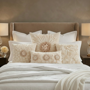 Soft Floral Cushion Cover - Handcrafted Petal Design for Gentle Interiors